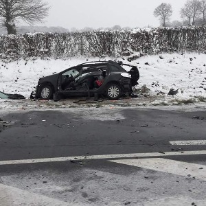 Une automobiliste de 60 ans héliportée après un accident à Saint-Angel