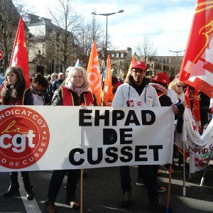 Manifestation des retraités et personnels des EHPAD : près de 1.500 personnes rassemblées hier à Moulins