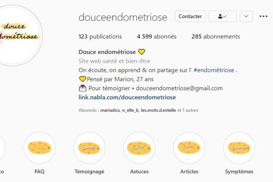 Plus de 4.000 abonnés pour un compte Instagram sur l'endométriose créé par une Montluçonnaise