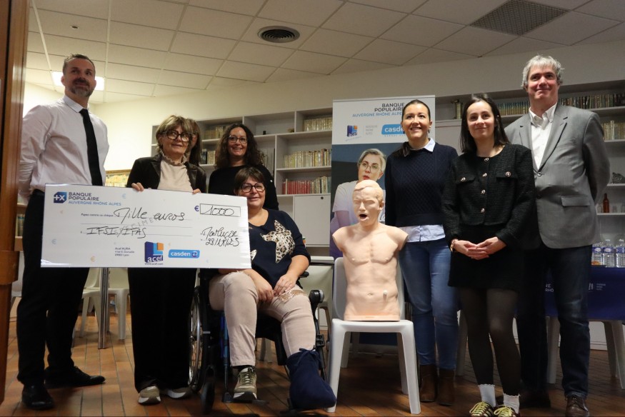 Un buste de formation tout neuf pour s'aguerrir aux soins d'urgence à l'IFSI de Montluçon