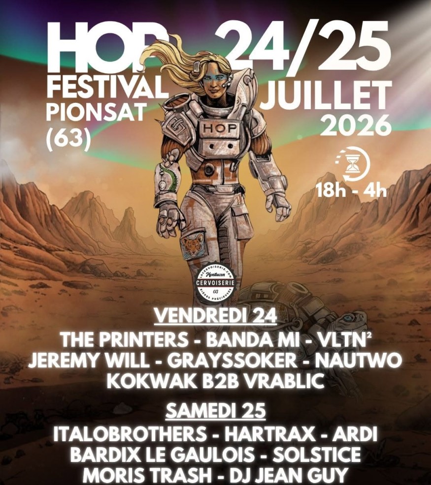 Hop Festival 2026 à pionsat - RJFM Hits & News - Montluçon Allier Auvergne - actualités…
