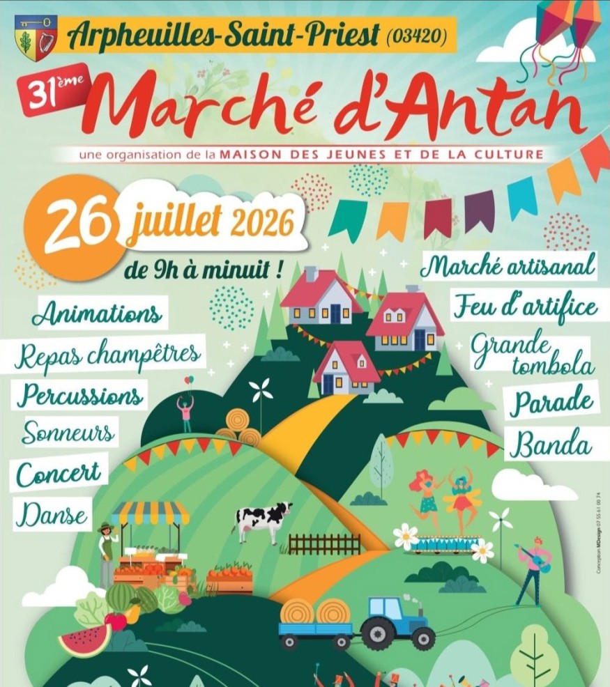 Marché d'Antan d'Arpheuilles-Saint-Priest - RJFM Hits & News - Montluçon Allier Auvergne…