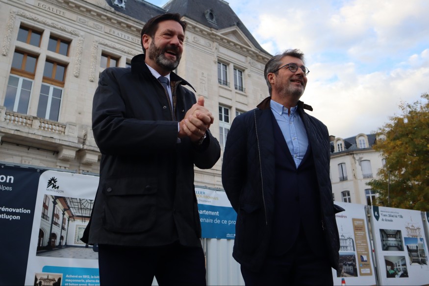 " Un chantier remarquable" : le président de Région sous le charme de la rénovation de l'hôtel de ville de Montluçon